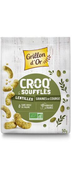 Croq'soufflés lentilles graine de courge 50g