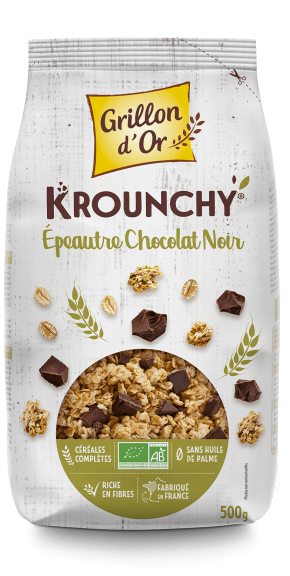 Krounchy épeautre chocolat noir 500g