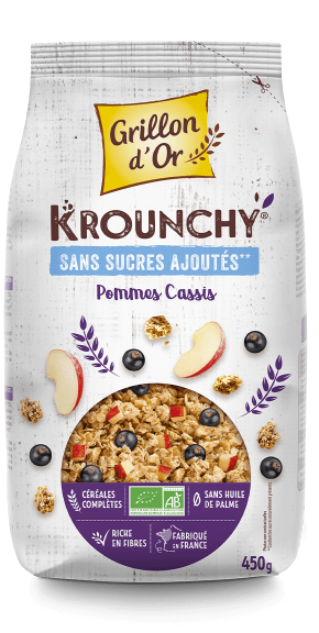 Krounchy Pommes Cassis 450g