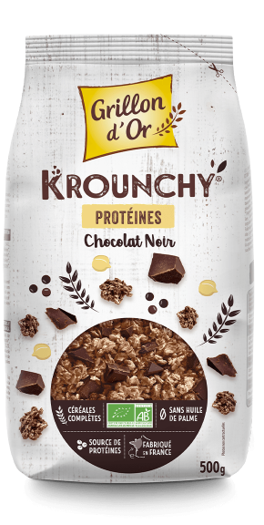 Krounchy Protéines Chocolat Noir 500g