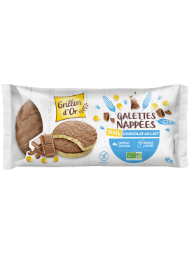 Galettes de maïs nappées chocolat lait 95g