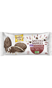 Galettes de riz nappées chocolat noir 100g