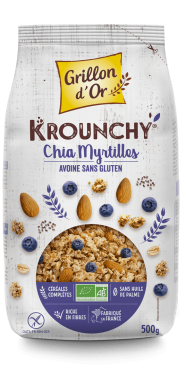 Krounchy chia myrtilles sans gluten 500g