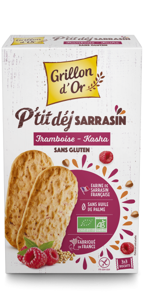 Biscuits P'tit déj sarrasin framboises kasha 150g