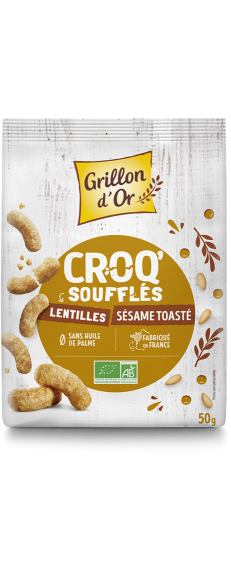 Croq'soufflés lentilles sésame toasté 50g