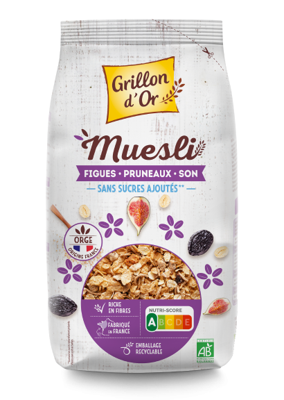 Muesli figues pruneaux son