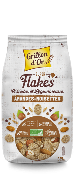 Super flakes céréales _ légumineuses amandes noisettes 325g