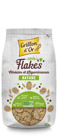 Super flakes céréales _ légumineuses nature 325g