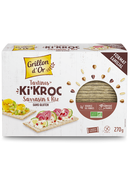 Tartines Ki Kroc sarrasin & riz 270g