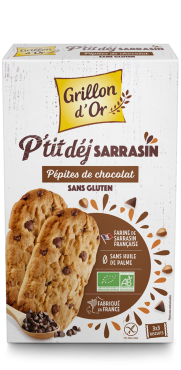Biscuits P'tit déj sarrasin pépite de chocolat 150g