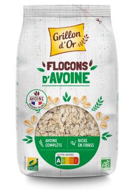 Flocons d'avoine complets bio sans gluten