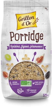 Porridge raisins figues pruneaux 375g