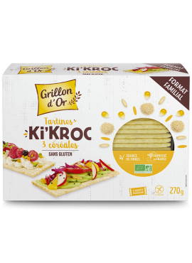 Tartines Ki Kroc 3 céréales 270g